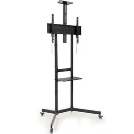 SOPORTE SUELO CON RUEDAS NEFERTITI 37''-70'' NEGRO TOOQ